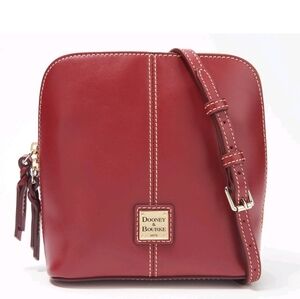 NWT Dooney & Bourke Red Leather Crossbody Bag